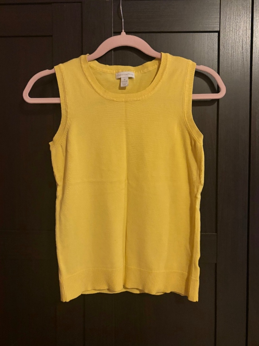 Vintage Butter Yellow Knit Sweater Vest